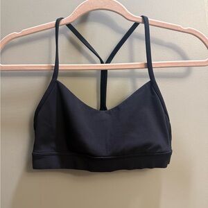Lululemon Flow Y Lightweight Sports Bra Size 6 Black